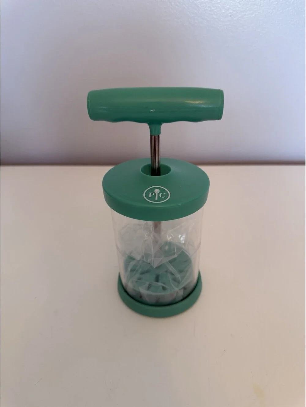 Pampered Chef Whipped Cream Maker #1461 Teal EUC